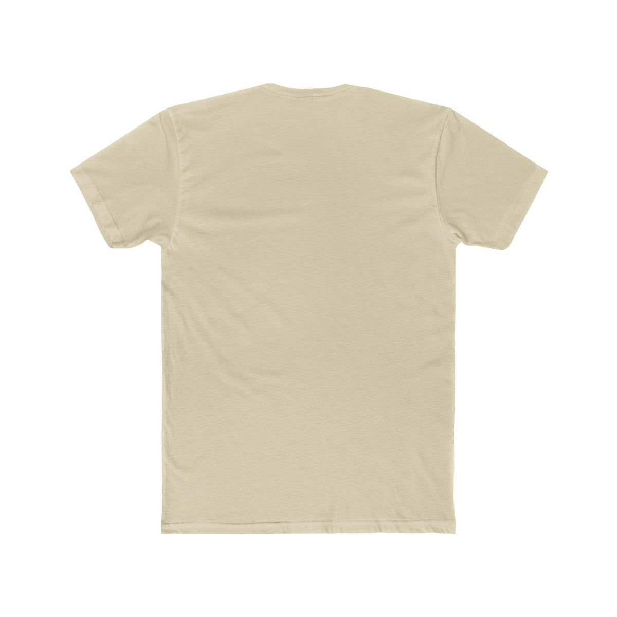 Beige t-shirt on a white background