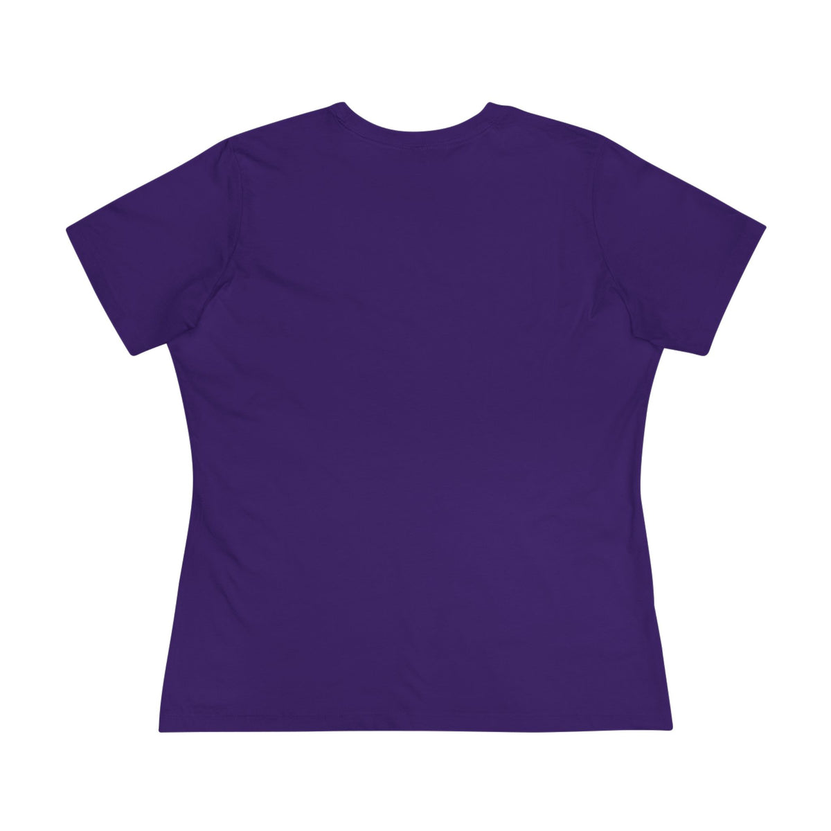Purple t-shirt on a white background